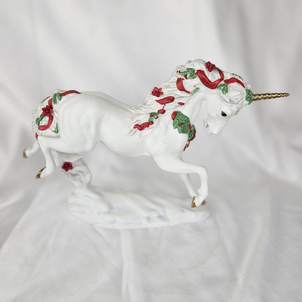 Princeton Gallery Yuletide Grace Unicorn Pristine 24k Gold Limited Edition